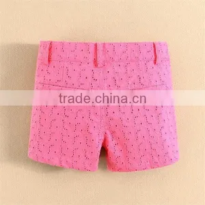 Latest High Quality Mom and Bab Branded Girls Shorts Woven Design thumbnail-2