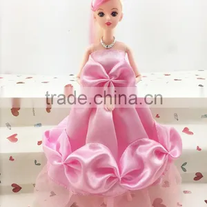 2016 Best Selling Beautiful Handmade Long Doll Clothing Barbie Doll Girl Dress thumbnail-6
