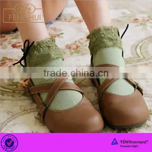 2015 The Princess Style Ms Bowknot Lace Ankle Socks thumbnail-1