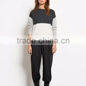 Ladies Knitwear Plus Size Custom Own Logo Mixed Colors Sweaters Last Design Cable Knit Dress thumbnail-2