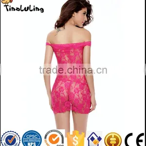 Valentine's Halter V-String Mini Skirt Underwear Women Sexy Lingerie Manufacture thumbnail-5