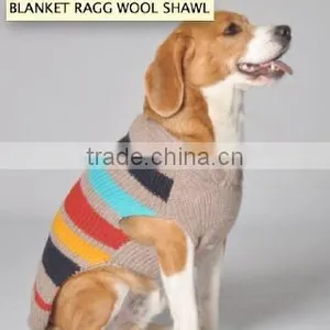 Round Neck Sleeveless Stripe Hand Crochet Dog Sweater thumbnail-4