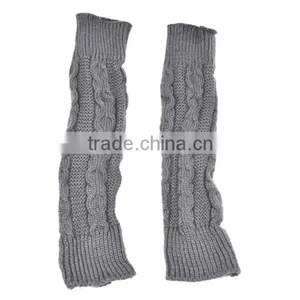 Women Arm Warmer Knitting Wool Fingerless Long Gloves Leisure Korean Glove 7869 thumbnail-5