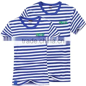 2016 Fashion Printed Stripe T-Shirt For Couple thumbnail-1