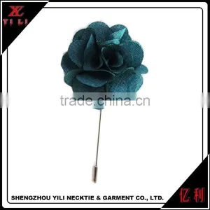 New Arrived High Quality Wedding and Party Flower Chiffon Lapel Pin thumbnail-3