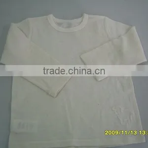 100% Superfine Merino Wool Baby Thermal Long Sleeve T-shirt thumbnail-1