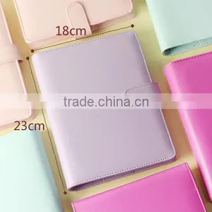 A6/A6 Faux Leather Cover Loose Leaf Agenda Planner Custom Daily Planner Dairy With Clasp/insert Pocket /pen Holder thumbnail-2