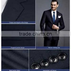 OEM Fashion Slim Fit Coat Pant Men Suit thumbnail-1