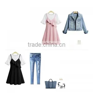 2017 Cotton A-line One-piece Lady Dress thumbnail-1