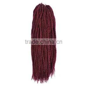 2016 Best Selling no Tangle Top Quality Wholesale Jumbo Braid Synthetic Braiding Hair for Senegalese Twist Braids 201g thumbnail-3