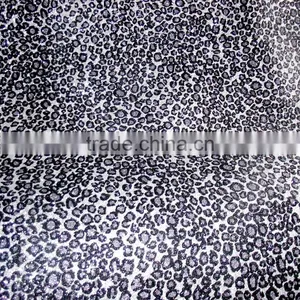 Free Sample Available Fluorescence Color Leopard Grain Glitter Fabric thumbnail-6