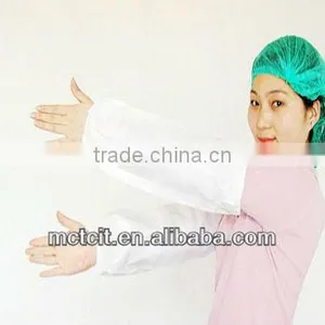 Disposable White Color Oil Proof PP Non-woven Sleeve Cover/oversleeve thumbnail-1