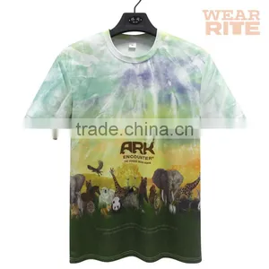 Printing White 100 Polyester Sublimation t Shirt thumbnail-1