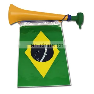 Brazil Fans Cheering Plastic French Horn thumbnail-1