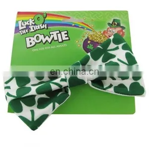 St. Patrick's Day Shamrock JUMBO Large Bow Ties thumbnail-2