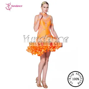 L-1181 Ruffle Dresses Ballroom Latin thumbnail-3