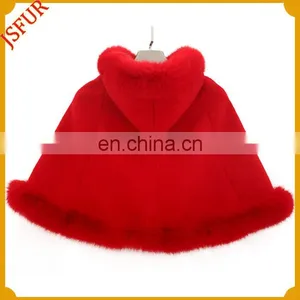 Genuine Fox Shawl For Kids Winter Fur Cape thumbnail-3