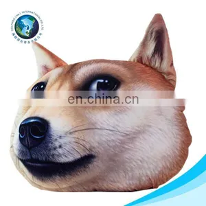 Cheap Cartoon 3d Printing Decorative Dog Pillow Custom Cute Soft Plush Animal Shaped Car Seat Cushion thumbnail-4