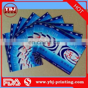 2016 YBJ Custom Logo Varnishing Waterproof Bottle Pvc Label Labels Shrink thumbnail-1