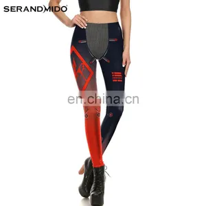 Wholesale Printed Workout Gym Custom Sport HIGH WAIST Yoga Legging For Women thumbnail-1