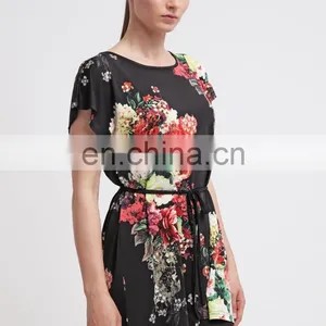 Big Flower Wholesale Tunic For Elegant Ladies Summer Wear thumbnail-2