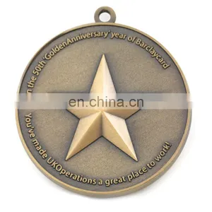High Quality 3D Race Medals Custom Metal Medal Custom 3d Metal Medal thumbnail-1