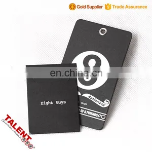 Custom Men's Style Brand Name Logo Printed Paper Clothing Spare Tag and Button Bag thumbnail-2