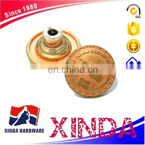 High Quality Plating Round Metal Jeans Button for Suspender Trousers thumbnail-1