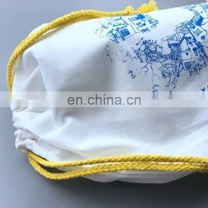 Cotton Canvas Waterproof Nylon Drawstring Bag Dust Bag for Handbag thumbnail-3