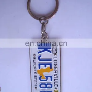 Plate Number Metal Keychains thumbnail-1