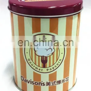 Small Round Popcorn Tin Box thumbnail-1