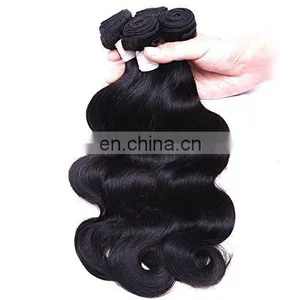 Factory Stock Wholesale Virgin Brazilian Sew In Human Hair Extensions Body Wave Human Hair thumbnail-3