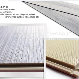 UV Coating Water Proof Fire Proof 4-6mm Plastic Flooring SPC Plank thumbnail-4