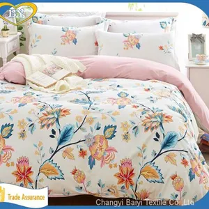 High Quality Custom Printing 100% Polyester Wholesale Bed Sheet Fabric in Rolls thumbnail-1