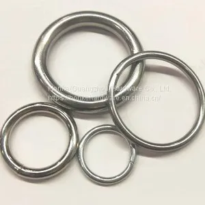 Round Closed Metal O Rings Solid Brass O Ring Copper O-ring For Bag or Boat thumbnail-2