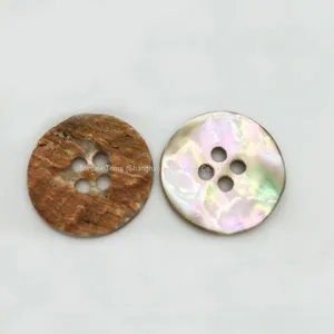 Natural Shell Button With Laser Line thumbnail-3