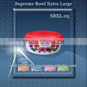 SBEL-05 Extra Large Microwave Able Plastic Salad Bowl With Cover thumbnail-1