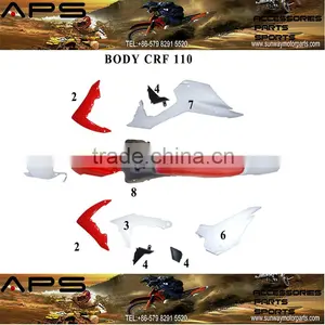 Motorcycle Plastic Set for 2013 CRF110 Mini Off-road Dire BIke thumbnail-1