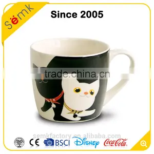 China Factory Wholesale Cat Sublimation Porcelain Ceramic Mug for Gifts thumbnail-1