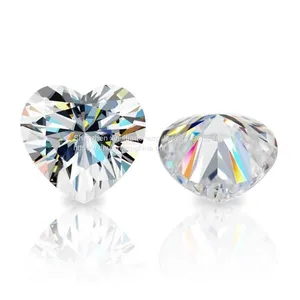 Loose Gemstones Moissanite Stones D Color VVS1 Heart Shaped Excellent Cut Pass Diamond Tester For Women's Jewelry thumbnail-4
