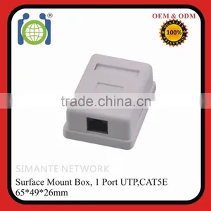 Fast Delivery 1 Port CAT5E UTP ABS RJ45 LSA Surface Mount Box thumbnail-1