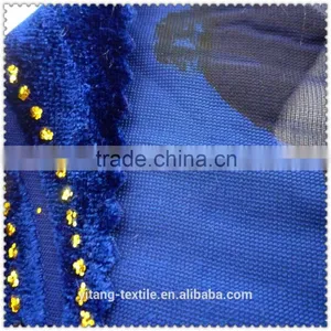 Burnout Velet Fabric With Glitter thumbnail-2