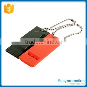 Custom Logo Plastic Whistle Keyring for Survival Wholesale Quality Choice thumbnail-1