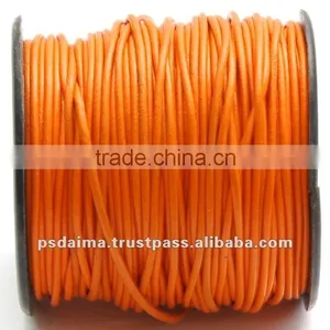 Round Leather Cord Bracelet thumbnail-1