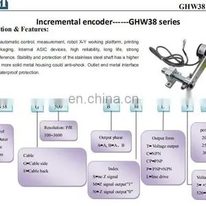 GHW38 Roller Wheel Rotary Encoder With Mounting Bracket thumbnail-4