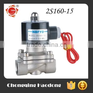 SS Direct Acting 110 Volt Solenoid Valve 2S160-15 thumbnail-1