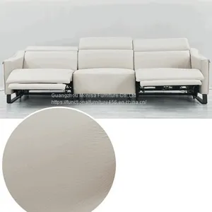 Modern Minimalist First Layer Cowhide Living Room Sofa Armrest Creative Design Leather Functional Sofa Combination thumbnail-2