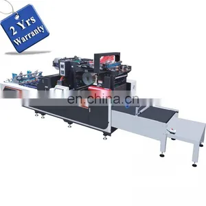 UTM800A CE Approval Certificate Automatic Toy Paper Display Box Window Patching Gluing Machine With Corner V Cut and Creasing thumbnail-1