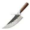 7.2 Inch Professional Forged Hammered Stainless Steel Kitchen Chopping Knife Meat Cleaver With Rose Wood Handle Butcher Knife thumbnail-4