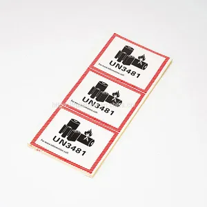 UN3841 Label Lithium Battery Labels Caution Shipping Labels thumbnail-2